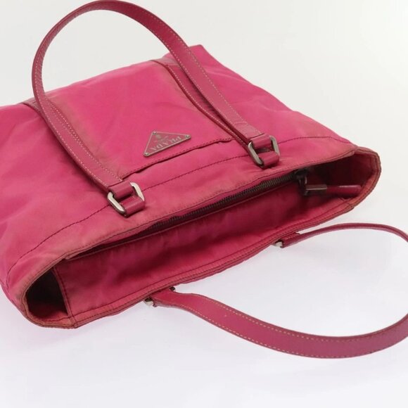 PRADA Hand Bag Nylon Pink Auth bs18106 - Picture 6 of 16